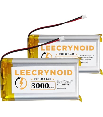 Amazon.com: KBT 3.7V 3000mAh 103665 LiPo Battery with PH 2.0mm